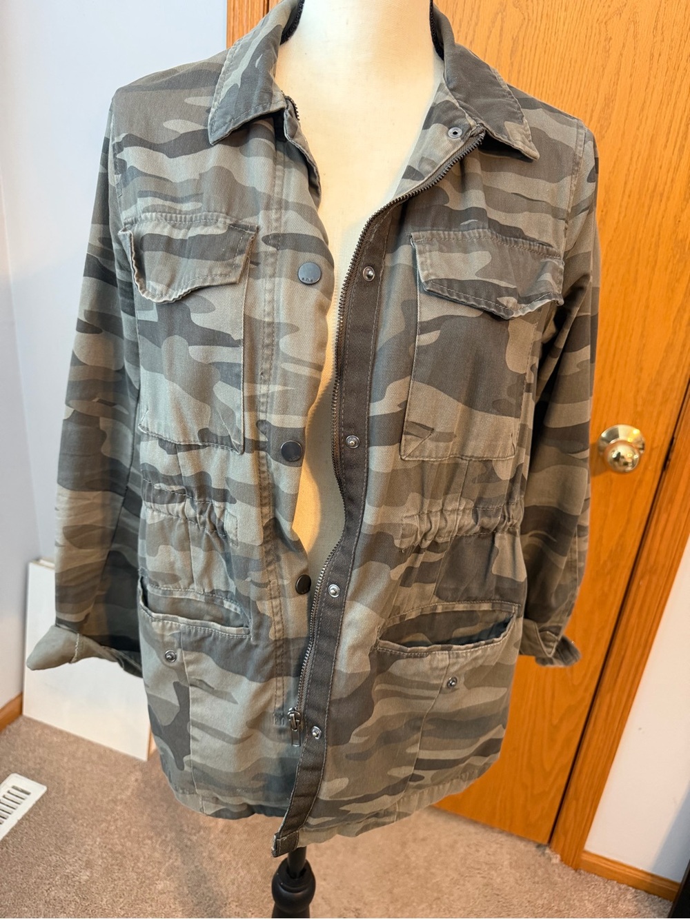 a.n.a Women's Camo Utility Jacket